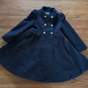 rothschild princess long sleeve dress  coat Navy color Girls size Large / 14 GUC